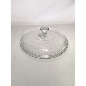 Pyrex 623C Vintage Round Clear Glass Replacement Lid 7 3/4" Fits 1.5 Qt Dish